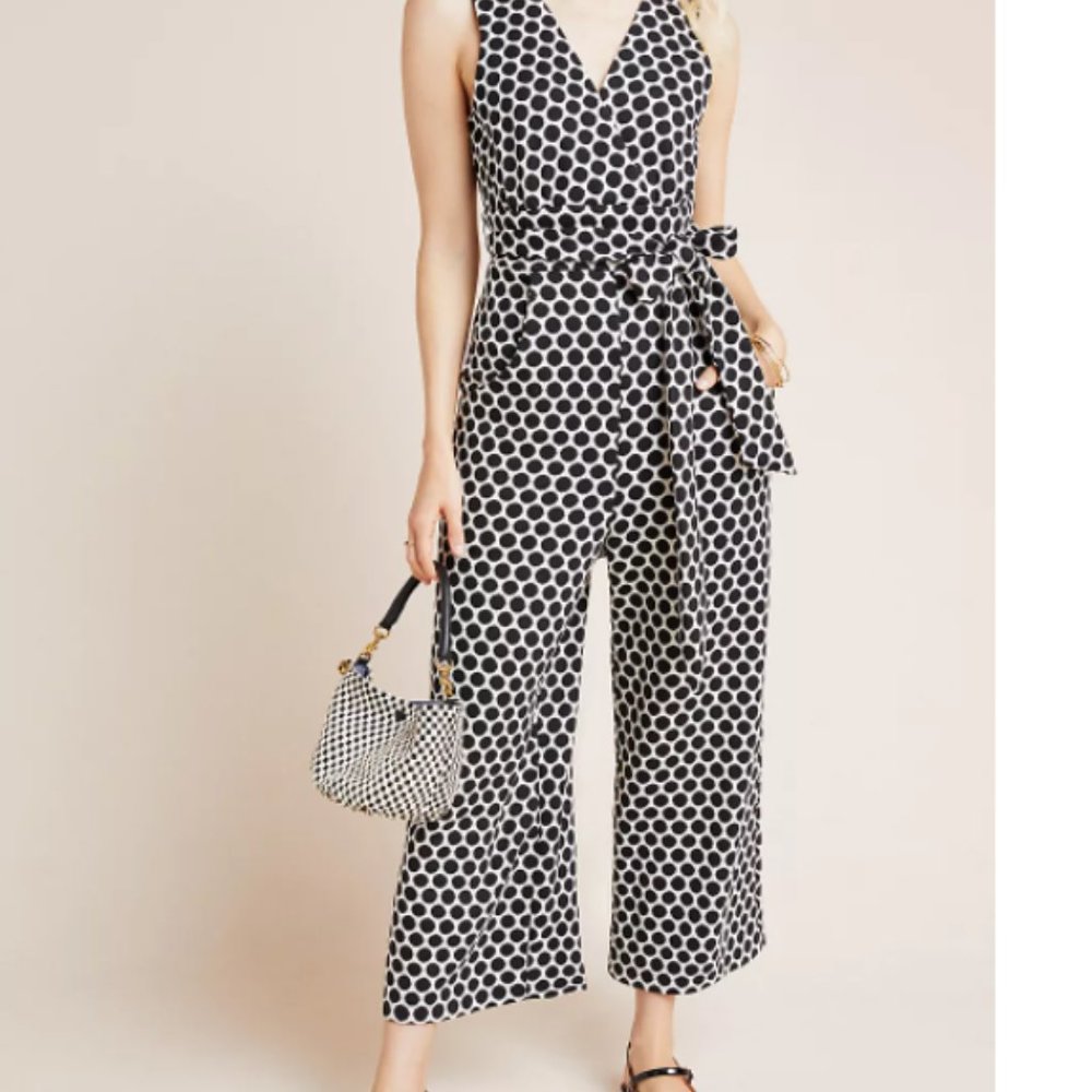 Anthropologie Masha Abstract Knit Jumpsuit